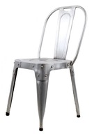 FÉM SZÉK EZÜST RETRO STÍLUS 90cm MAGAS