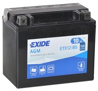 Акумулятор exide ytx12-bs 10ah 150a - фото