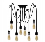 ZÁVĚSNÉ STROPNÍ SVÍTIDLO PAVOUČÍ LUSTR 8 E27 LED