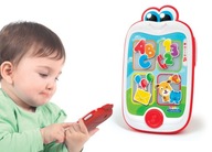 Interaktívny Smartfón Pre batoľa Detský Telefón Dotyk 6M+ Clementoni