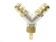 Rozdeľovač Trojník + Rýchlospojky 1/2" RECTUS