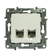 NILOE Legrand zásuvka 2 x RJ45 biela STP 664776