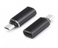 Adaptér Owitech USB C - micro USB čierny