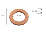Podkładka przewodu hamulcowego 10mm 10x1,4 10szt