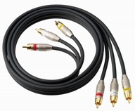 Kabel 3 x cinch ekranowany OFC THOMSON 3m