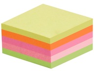 Karteczki samoprzylepne bloczek biurowy 75x75 neonowe kolorowe 400 kartek
