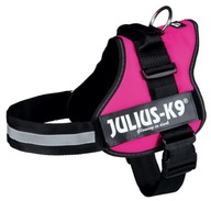 Postroj Julius-K9, 0/M-L: 58 – 76 cm, fuchsia