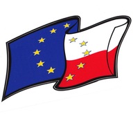 NAKLEJKA FLAGA EUROPEJSKA UNIA EURO POLSKA PL POL