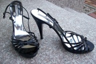 SHY nr 40-41 włoskie sandały na szpilce skóra nowe