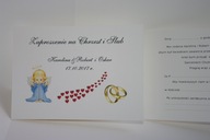 Zaproszenia, zaproszenie na Chrzest i Ślub 2 w 1