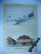 RYSUNEK i AKWARELA RUMUNIA SEBES 1979 R