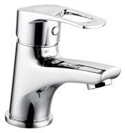 Bateria umywalkowa stojąca Ferro Brado srebrny