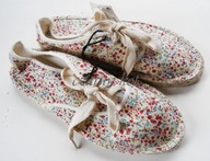 ESPADRYLE MATERIALOWE BUTY ATMO 38 5 ZLOT PRIMARK