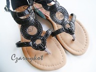 SANDALKI CZARNE 30 SKOROPO DZIECIECE PRIMARK