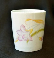 CHODZIEŻ piękne IRYSY -duży stary szczerbaty kubek