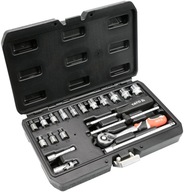 YATO ZESTAW NARZĘDZIOWY KLUCZE NASADOWE Z GRZECHOTKĄ 1/4'' 20el