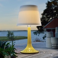 Żółta solarna lampa stołowa LED ASSISI SITRA