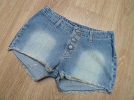 NO BOUNDARIES LOW RISE modne jeansowe spodenki 'S'