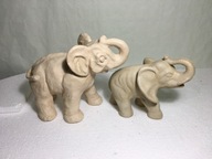 Gipsowe figurki sloni 2szt
