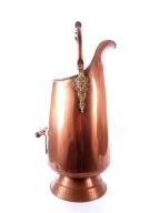 Parasolnik miedziany z porcelaną 60 cm