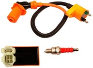 SKUTER 4T - ZESTAW - TUNING Moduł Cewka Świeca GY6