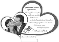 PODZIĘKOWANIA GRAWEROWANE DLA CHRZESTNYCH ŚLUB HIT