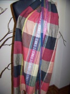 Szal wielokolorowy, odcienie jesieni