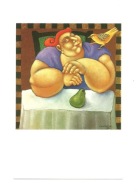 Pocztówka - Ada Breedveld, Kobieta, gruszka i ptak