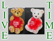Figuríková dekorácia medveď so srdiečkom - Valentín 33960-68