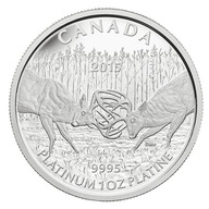 Kanada 2015 – 300 USD bojový jeleň – 1 oz. Platinum