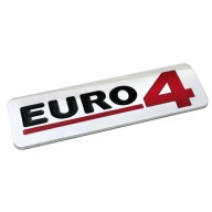 Эмблема хром логотип наклейка 3d euro 4 большая tir фото, цена