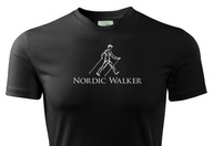 Thermal Nordic Walking T-Shirt Black Reflexné