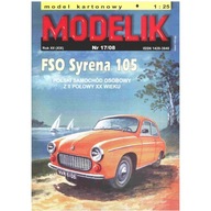 Modelik 17/08 Samochód FSM Syrena 105 L 1:25