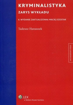 Криминалистика. План лекции. Тадеуш Ханаусек.