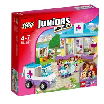 LEGO 10728 Juniors 4+ Клиника для животных Ветеринарная больница скорая помощь НОВИНКА