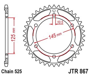 Комплект привода Yamaha TDM 850 96-98 DiD X-Ring