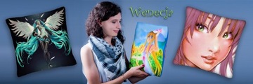 PODUSZKA FANTASY 02 ANIELICA TURKUSOWE WŁOSY PL 24