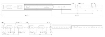 PROWADNICA KULKOWA AMIX H45 DB/45 L-400MM