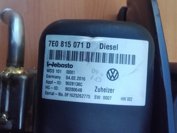 Webasto VW T6 Multivan 7E0815071D Evo Diesel