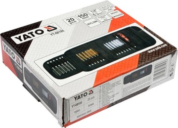 YATO YT-08195 НАБОР ЩЕТКОВ ДЛЯ СВЕЧНЫХ ГОРОДКОВ 20шт.