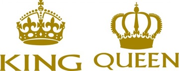 Толстовки для пар QUEEN и KING ZŁOTY