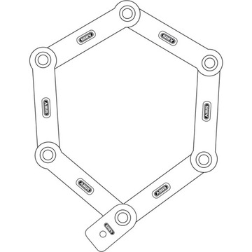 Zabezpieczenie rowerowe składane Abus Bordo Lite 6055/60