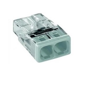 SZYBKOZŁĄCZKA WAGO ZŁĄCZKA PODWÓJNA do puszek 2x0,5-2,5mm² 100 sztuk