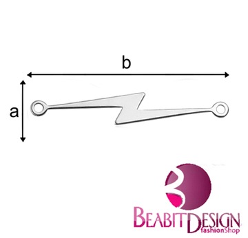 BP-61 Celebrytka Piorun 34x5mm SREBRO pr. 925