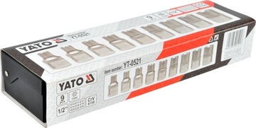 НАБОР ТОРЦЕВЫХ КЛЮЧЕЙ YATO TORX E10-E24 9 ШТ. YT-0521 + ЧЕХОЛ