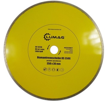 НЕМЕЦКИЙ АЛМАЗНЫЙ ДИСК LUMAG DS350G 350 x 30