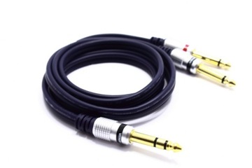 JACK CABLE 6.3 STEREO 2x РАЗЪЕМ 6.3 MONO VITALCO 3M