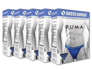 SLIPY puma tanga - SESTO SENSO - 5 sztuk r.XL