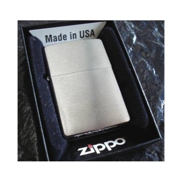 Зажигалка Zippo, серебристый матовый хром, оригинал