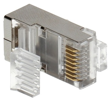 ЭКРАНИРОВАННАЯ ВИЛКА RJ45/6-ЭКРАН*P10 УПАКОВКА. 10 ШТ. АБВВ